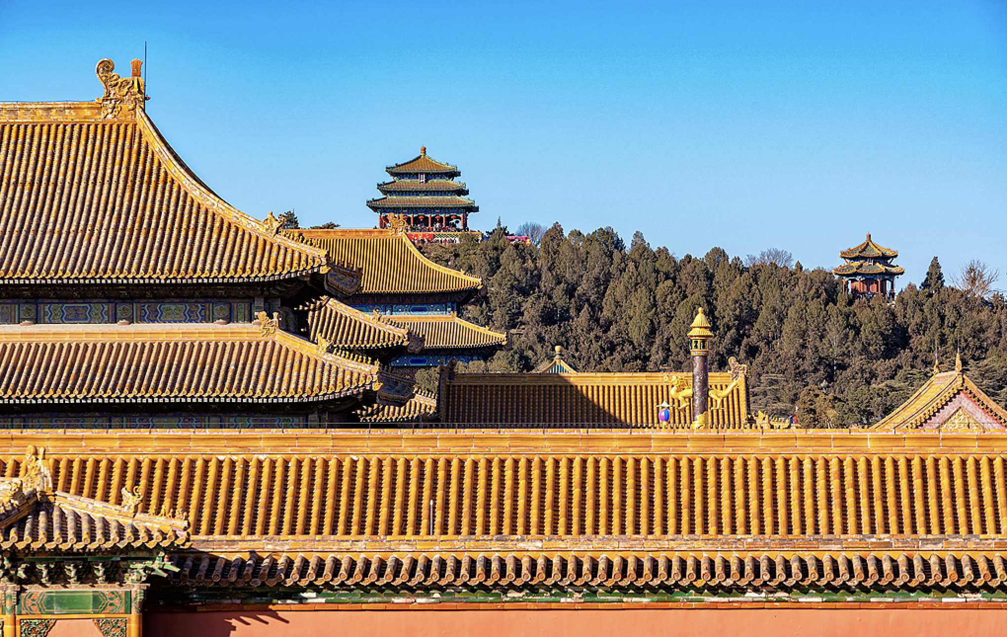 Jingshan Park view over Beijing