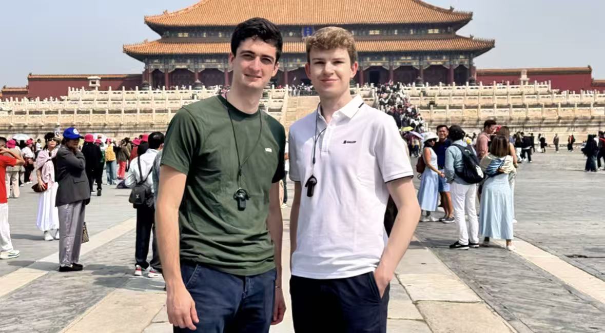 Family guests visiting the Forbidden City